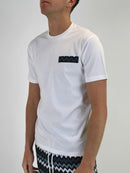 White / Grey Zigzag T-Shirt