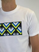 White / Neon West Coast Panel T-Shirt