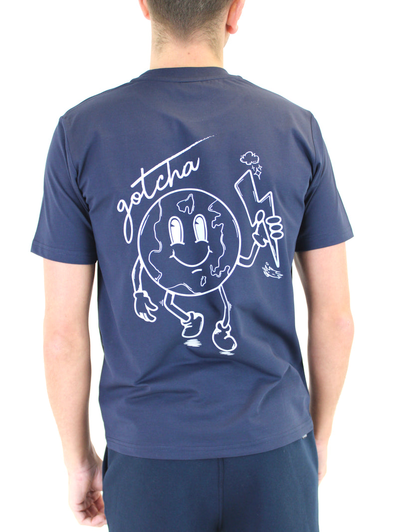 Navy / Sky Blue Gotcha T-Shirt