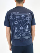 Kids Navy / Sky Blue Nebula T-Shirt