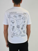 White / Black Nebula T-Shirt