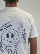 White / Blue Gotcha T-Shirt