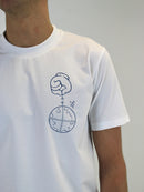 Kids White / Blue Gotcha T-Shirt