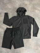 Black / Black Versatile Jacket Set