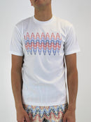 White Pastel Zigzag T-Shirt