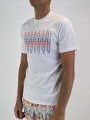 White Pastel Zigzag T-Shirt