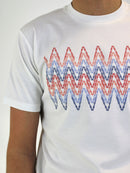 White Pastel Zigzag T-Shirt