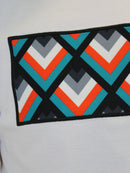 White / Orange West Coast Panel T-Shirt