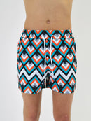 Kids Orange / Teal West Coast Swim Shorts