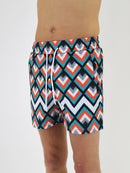 Kids Orange / Teal West Coast Swim Shorts
