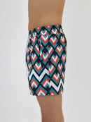 Kids Orange / Teal West Coast Swim Shorts
