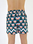 Kids Orange / Teal West Coast Swim Shorts