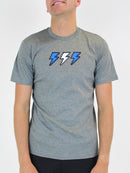Marl Grey Pixel Bolt T-Shirt