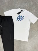 Black Versatile Pants / White Bolt Set