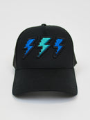 Black Pixel Bolt Trucker