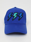 Royal Blue Pixel Bolt Cap