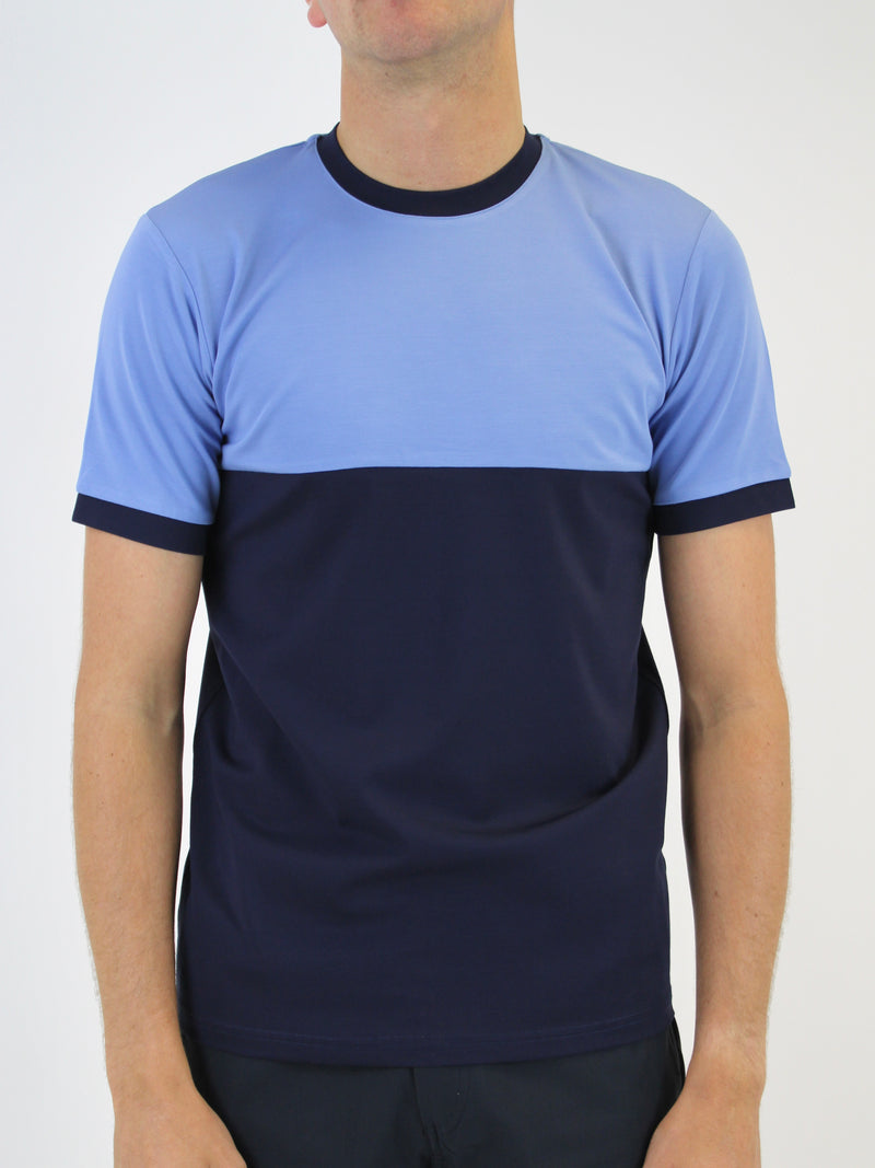 Kids 120 Navy / Blue Plain Lightweight Premium T-Shirt