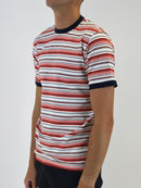 350 Dark Orange / Navy Striped Premium T-Shirt