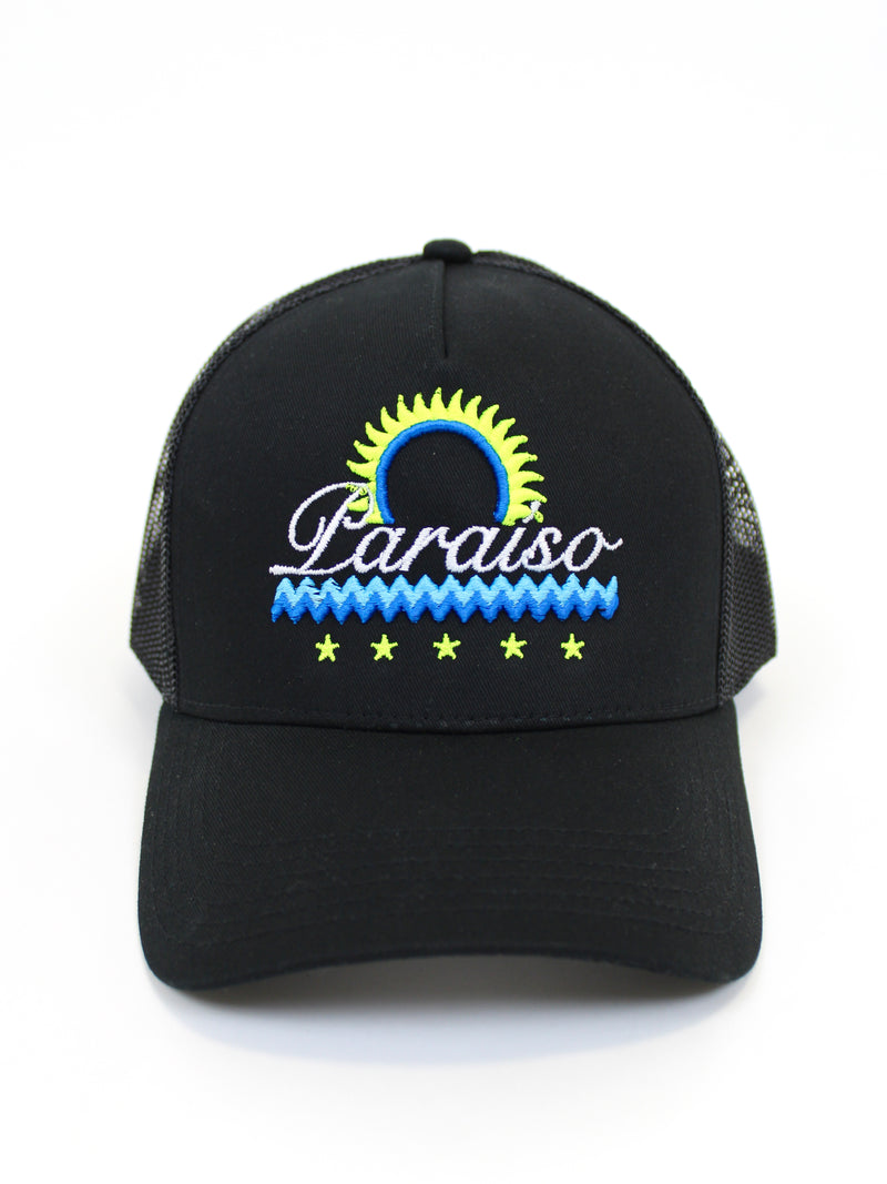 Black / Neon Paraiso Trucker Cap