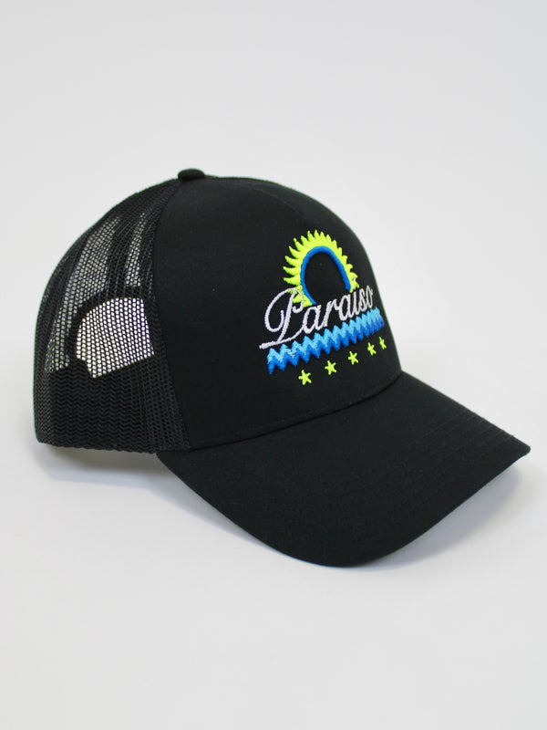 Black / Neon Paraiso Trucker Cap