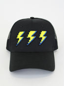 Black / Neon Pixel Bolt Trucker