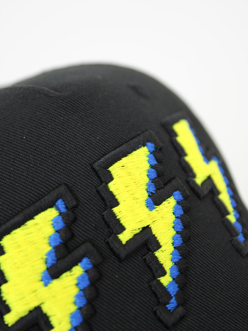 Black / Neon Pixel Bolt Trucker