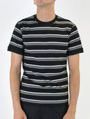 Black Striped T-Shirt / Dark Grey 902 Denim Set