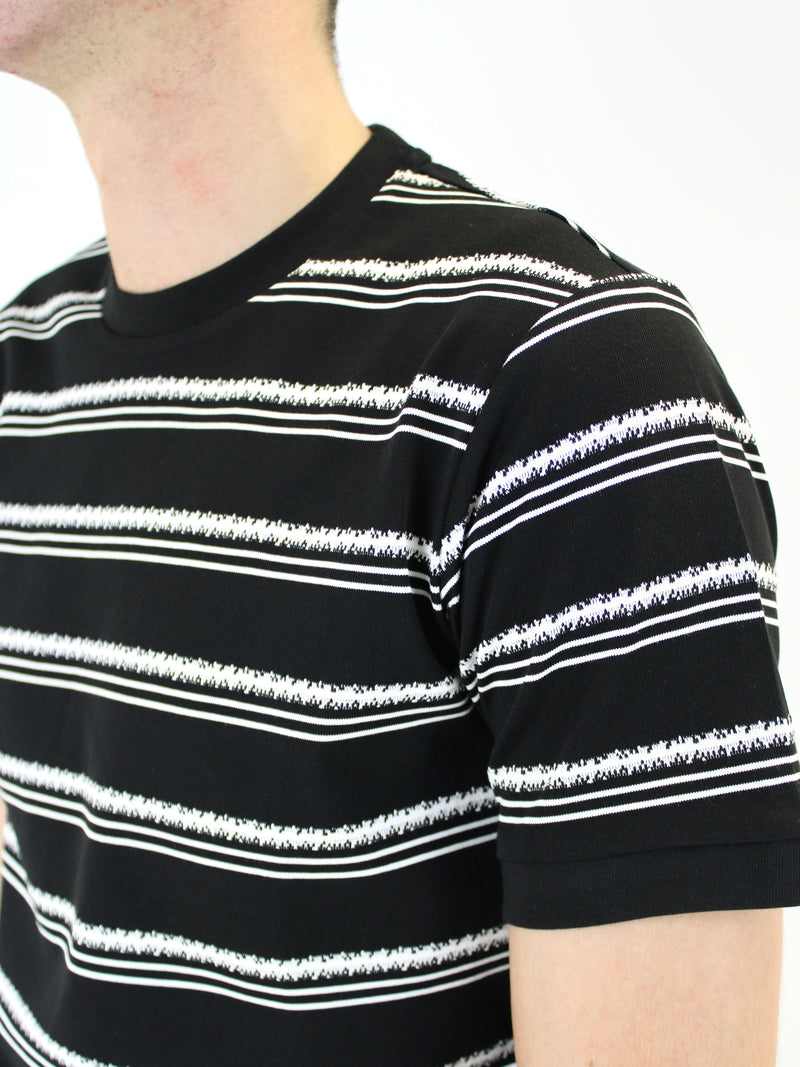 Kids 410 Black / White Striped T-Shirt