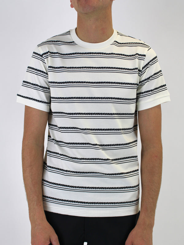 420 Cream / Black Striped Premium T-Shirt