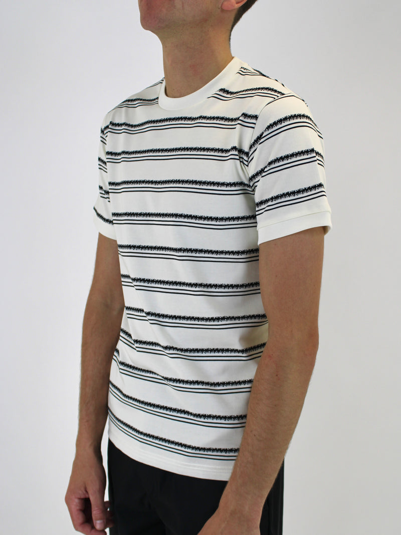 Kids 420 Cream / Black Striped T-Shirt