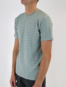 500 Sage Textured Plain T-Shirt