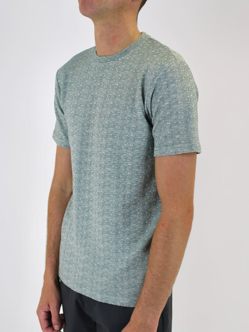 Kids 500 Sage Textured Plain T-Shirt