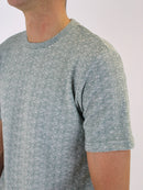 500 Sage Textured Plain T-Shirt