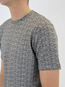 520 Dark Grey Textured Plain T-Shirt