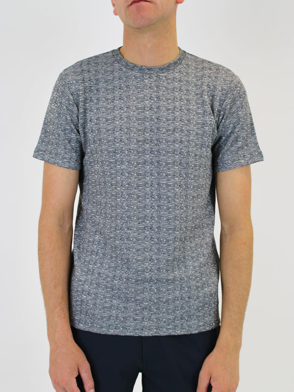 510 Navy Textured Plain T-Shirt
