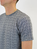 510 Navy Textured Plain T-Shirt