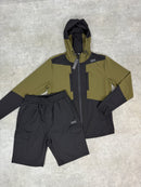 Black / Khaki V10 Jacket & Shorts Set