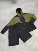 Black / Khaki V10 Jacket & Shorts Set