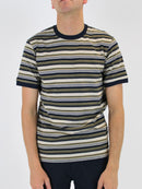 430 Navy / Beige Striped Premium T-Shirt