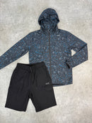 Black / Nepal V10 Jacket & Shorts Set