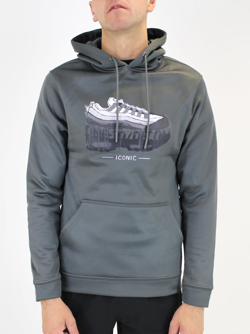 Grey / Grey Iconic Hoodie
