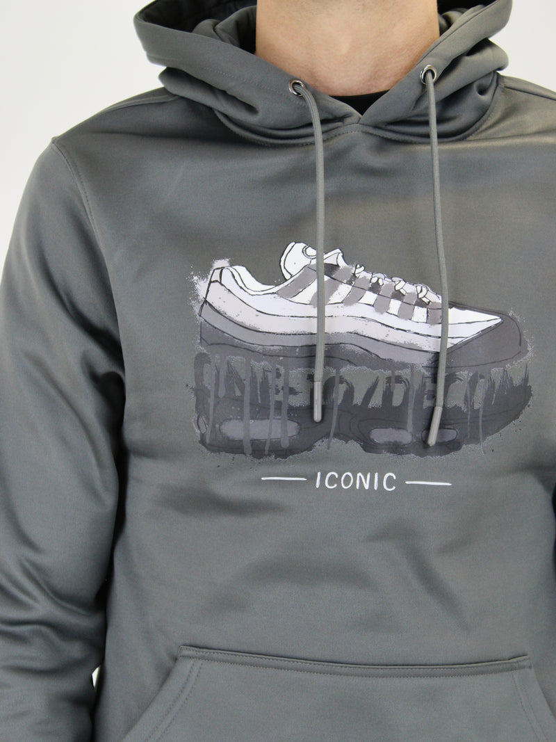 Grey / Grey Iconic Hoodie