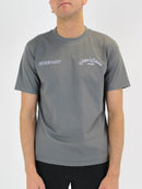 Grey Floral Hilos Blancos T-Shirt