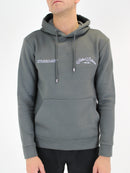 Dark Grey Verbal Hilos Blancos Hoodie