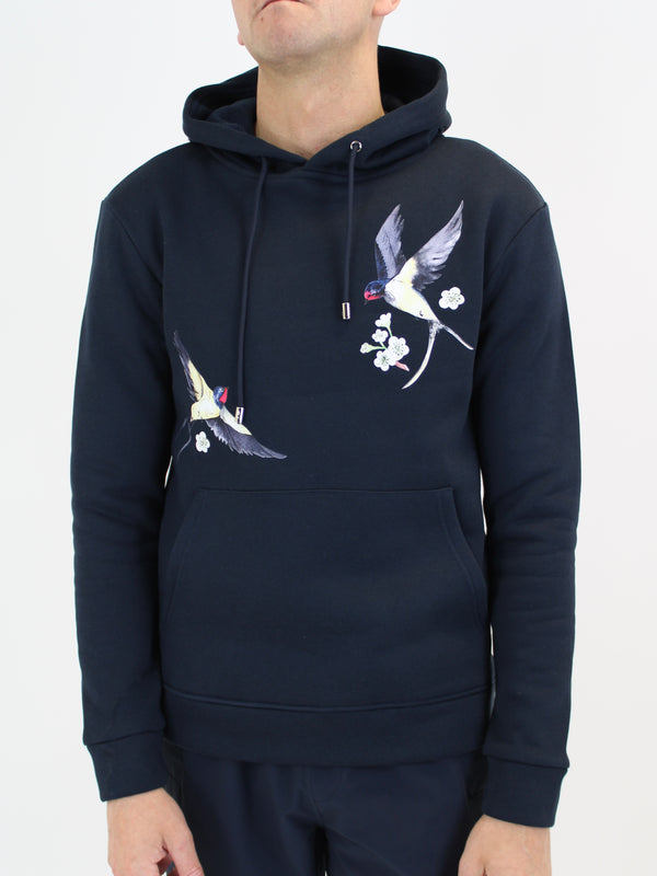 Kids Navy Hummingbird Hoodie