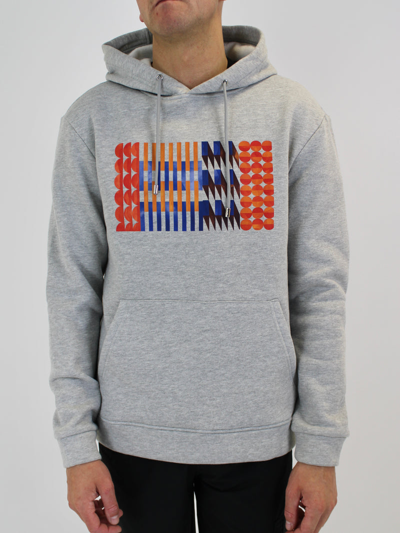 Grey Abstract Hoodie
