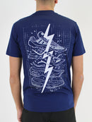 Kids Navy BluePrint (Back) T-Shirt