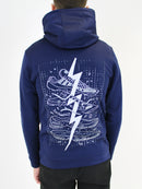 Kids Navy BluePrint (Back) Hoodie