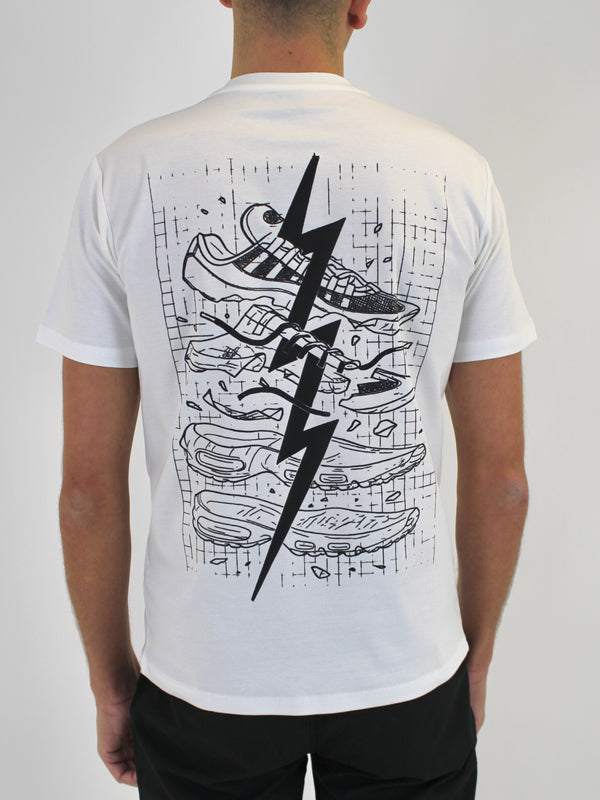 White BluePrint (Back) T-Shirt