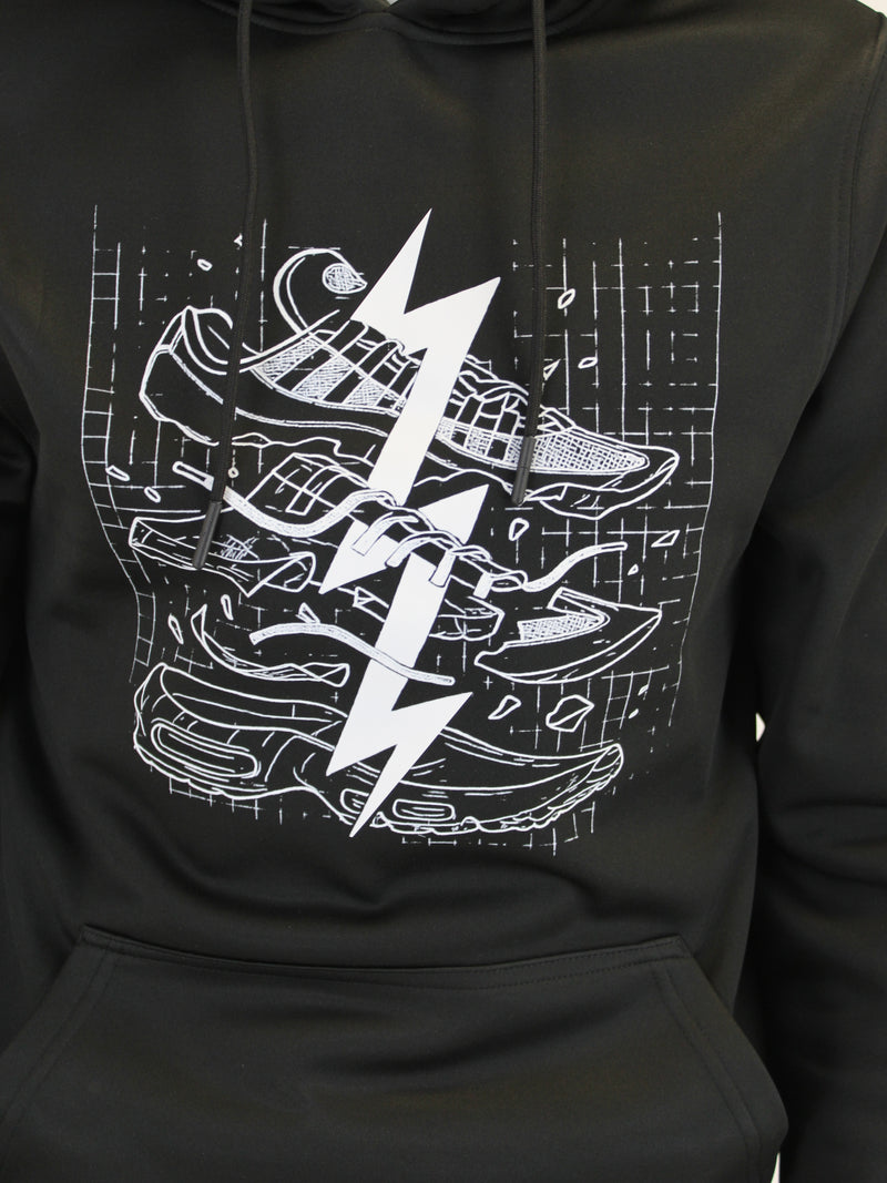 Black BluePrint (Front) Hoodie